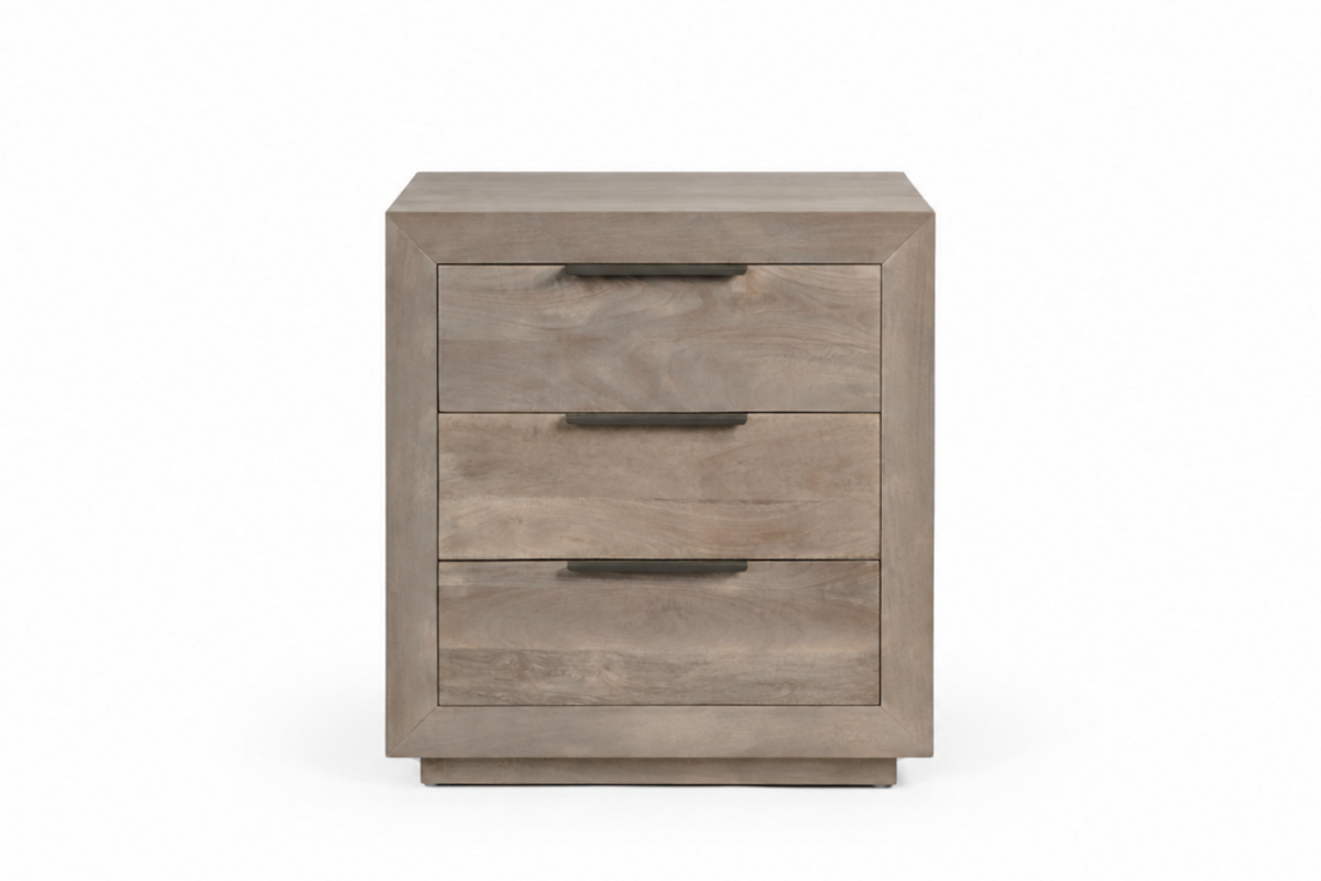 Caulfield Three Drawer Nightstand