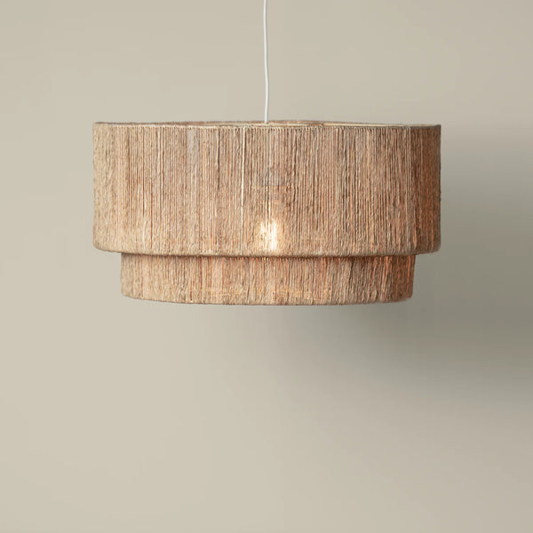 2-Tier Jute Pendant