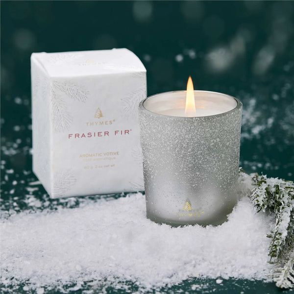 Frasier Fir Frosted Votive Candle