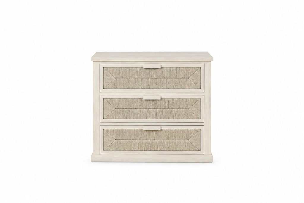 Santa Barbara 3 Drawer Chest - White Wash