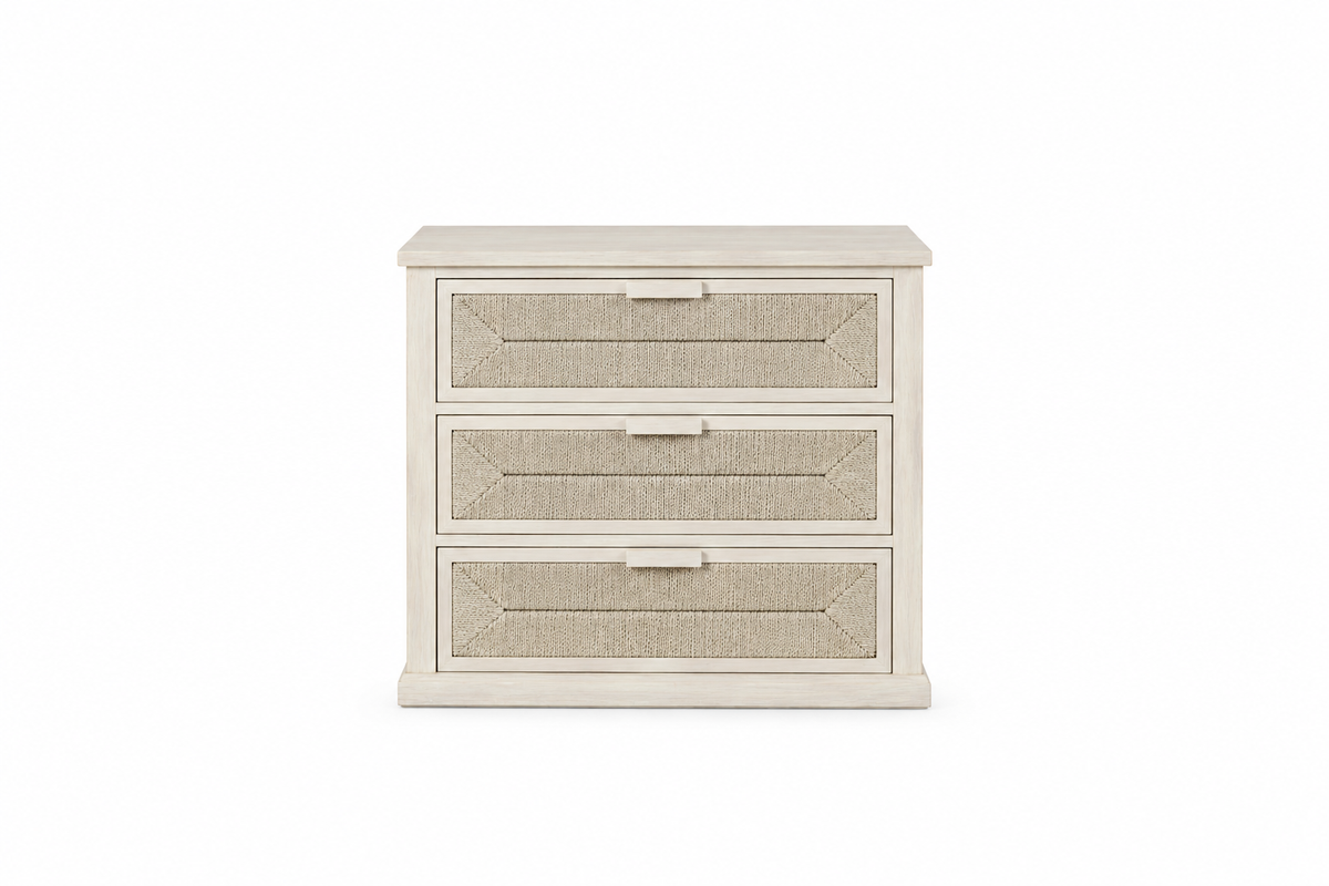 Santa Barbara 3 Drawer Chest - White Wash
