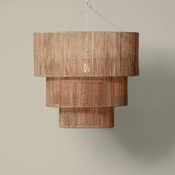 3-Tier Jute Chandelier