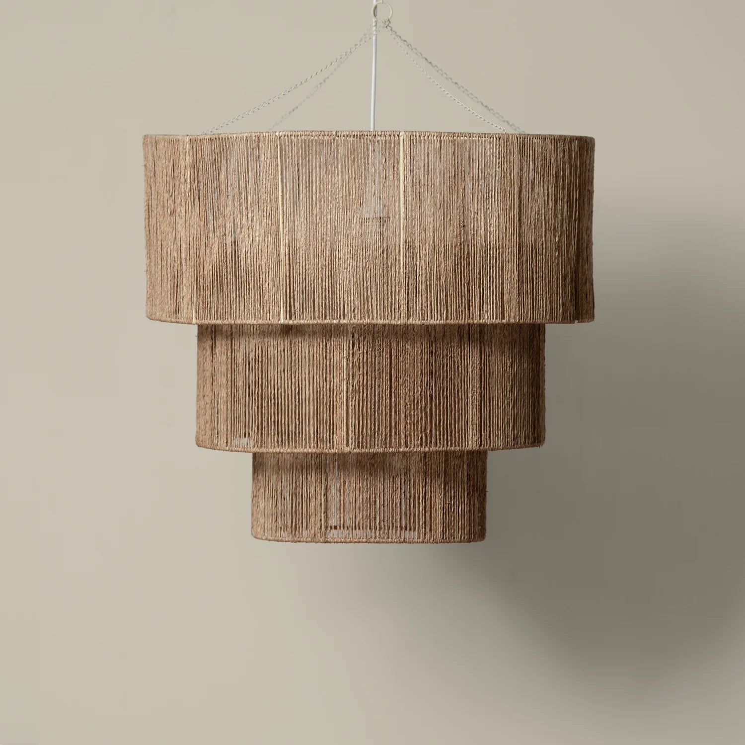 3-Tier Jute Chandelier