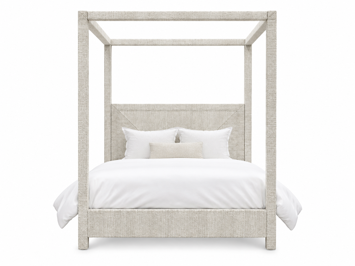 Woodside Canopy Bed - White Wash