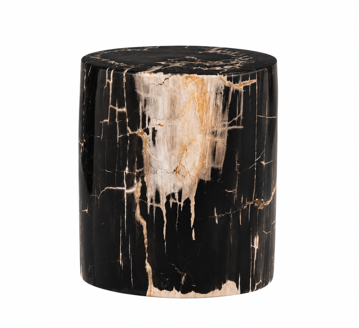 Kara End Table - Dark Petrified Wood