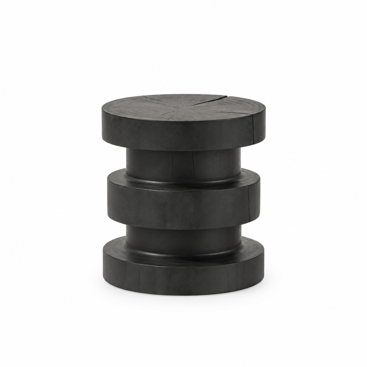 Ynez End Table- Black Pine