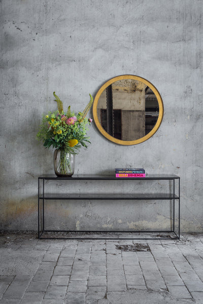 Aged Sofa Console - Charcoal