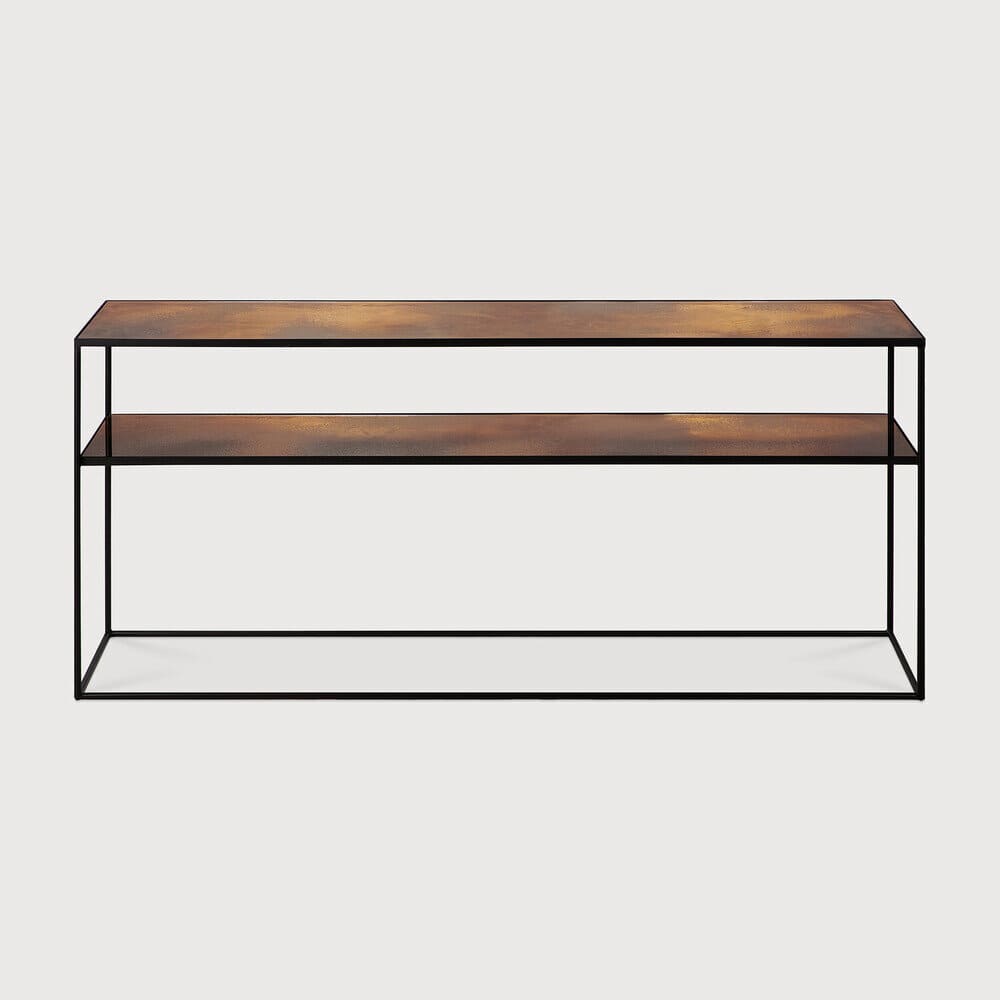 Aged Sofa Console - Bronze Copper