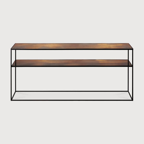 Aged Sofa Console - Bronze Copper