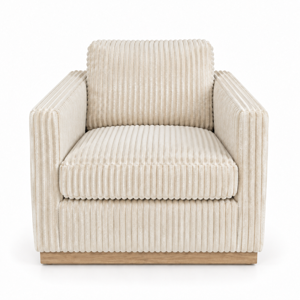 Allie Swivel Chair - Ivory
