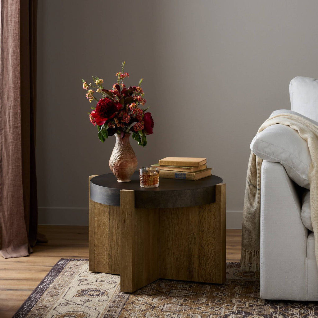 Beckham End Table - Distressed Iron