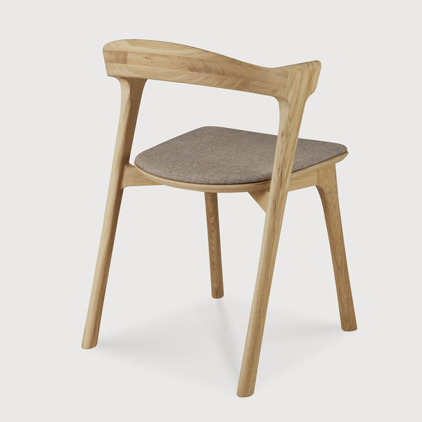 Bok Dining Chair - Oak/ Grey Fabric