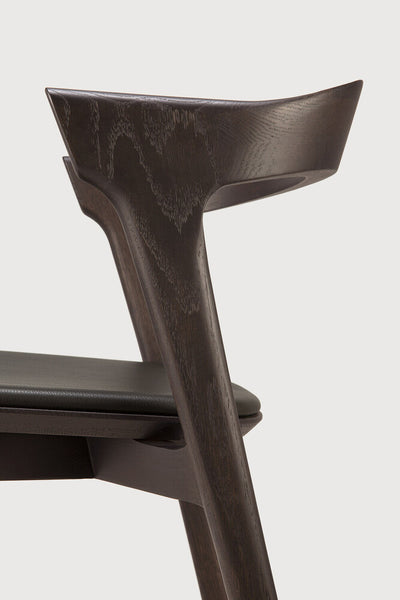 Bok Dining Chair - Oak Brown/ Brown Leather