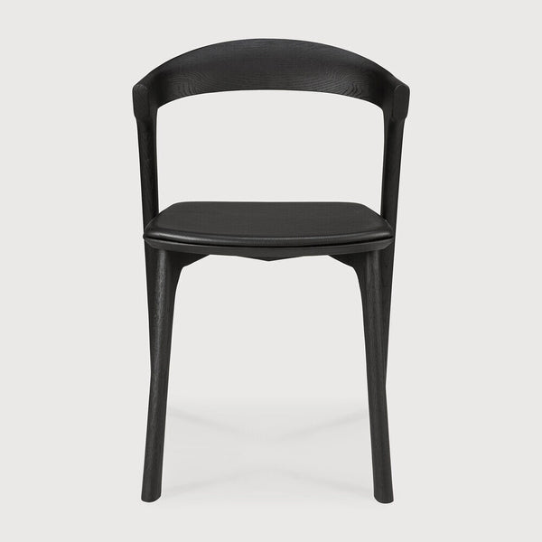 Bok Dining Chair - Oak Black/ Black Leather