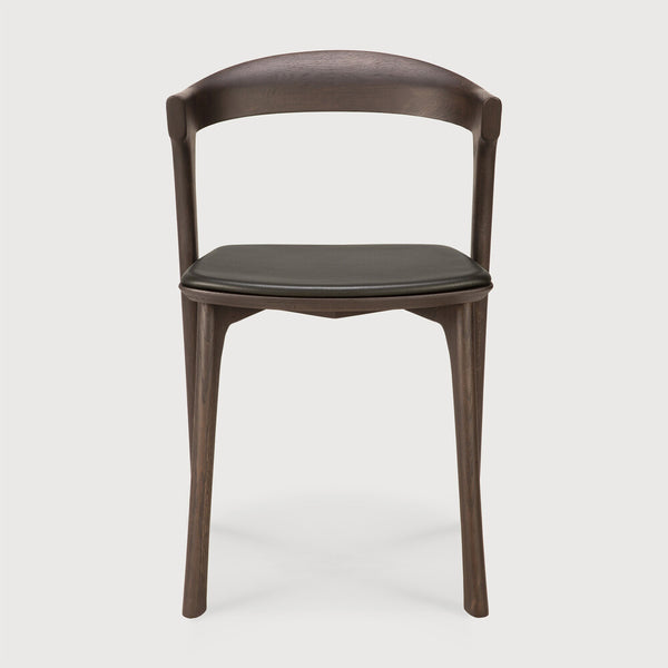 Bok Dining Chair - Oak Brown/ Brown Leather