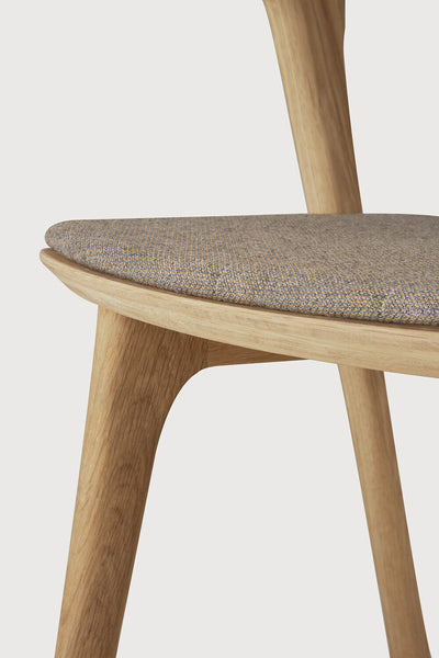 Bok Dining Chair - Oak/ Grey Fabric