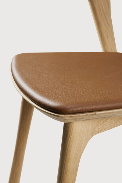 Bok Dining Chair - Oak/ Cognac Leather