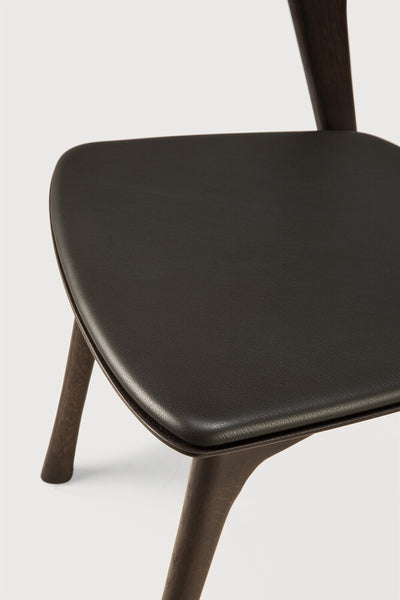 Bok Dining Chair - Oak Brown/ Brown Leather