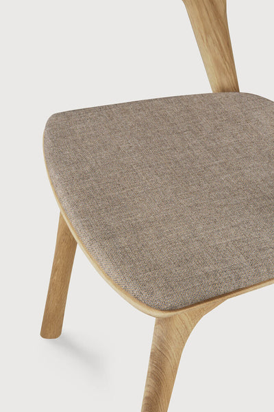 Bok Dining Chair - Oak/ Grey Fabric