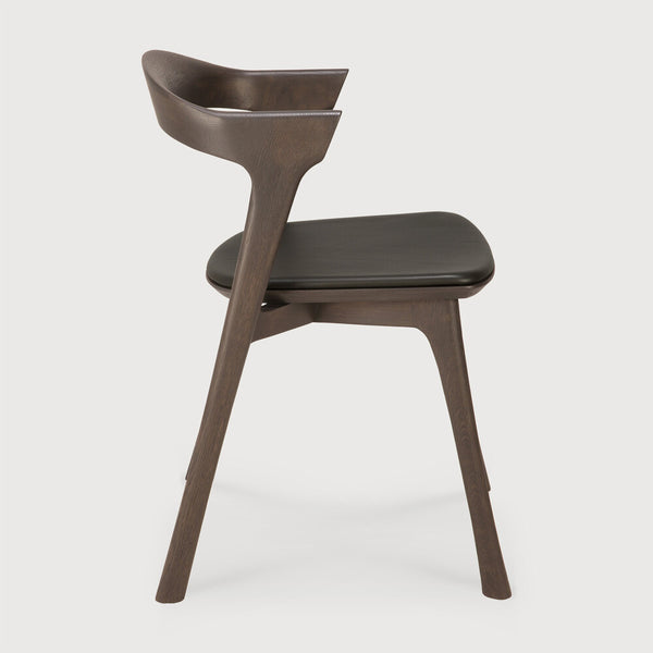 Bok Dining Chair - Oak Brown/ Brown Leather