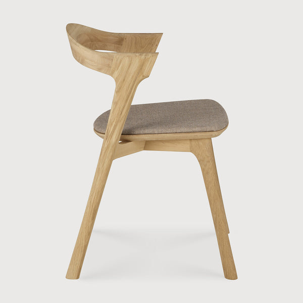 Bok Dining Chair - Oak/ Grey Fabric