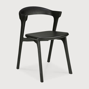 Bok Dining Chair - Oak Black/ Black Leather