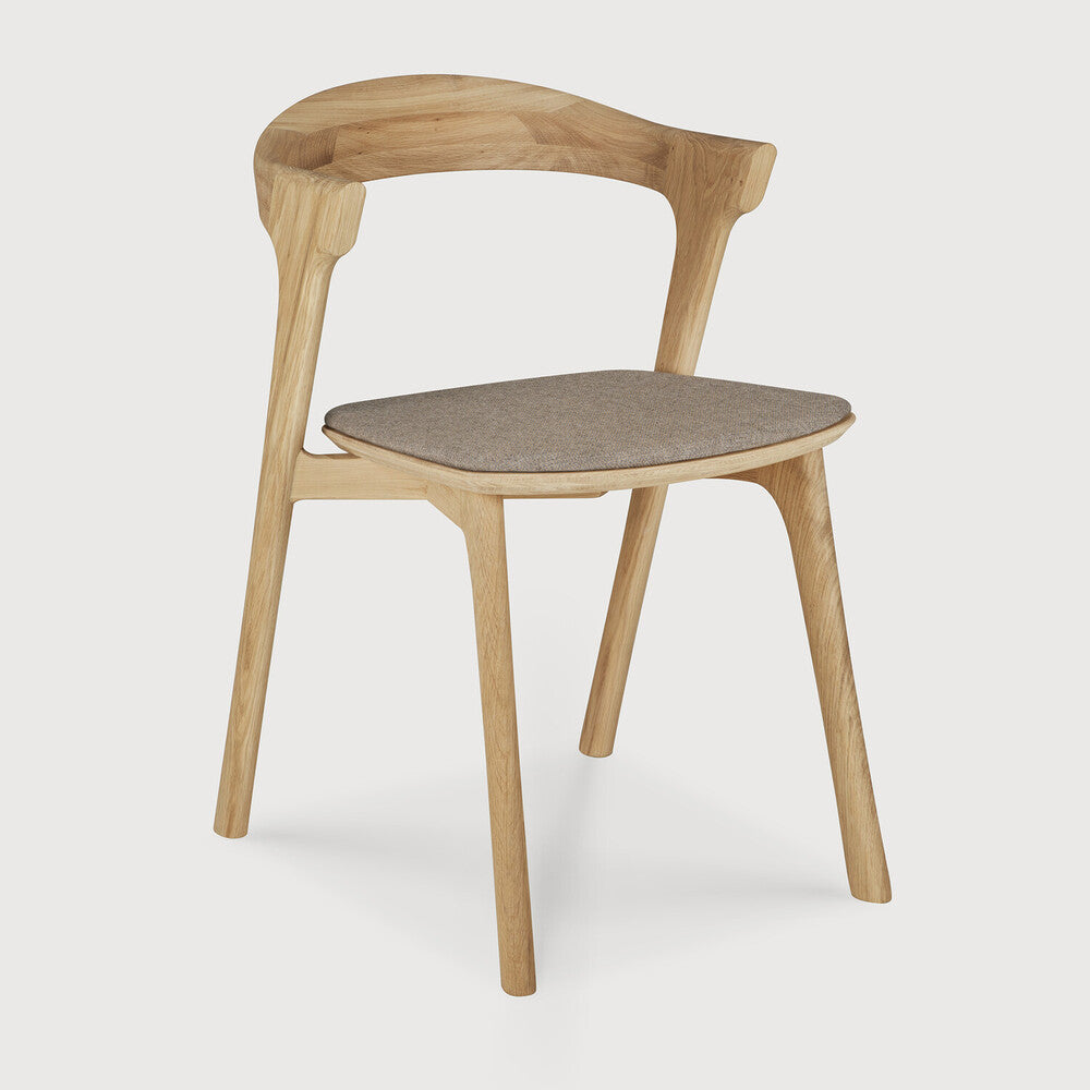 Bok Dining Chair - Oak/ Grey Fabric