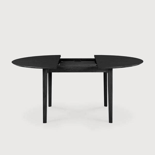 Bok Extendable Dining Table - Round - Oak Black