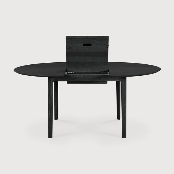 Bok Extendable Dining Table - Round - Oak Black