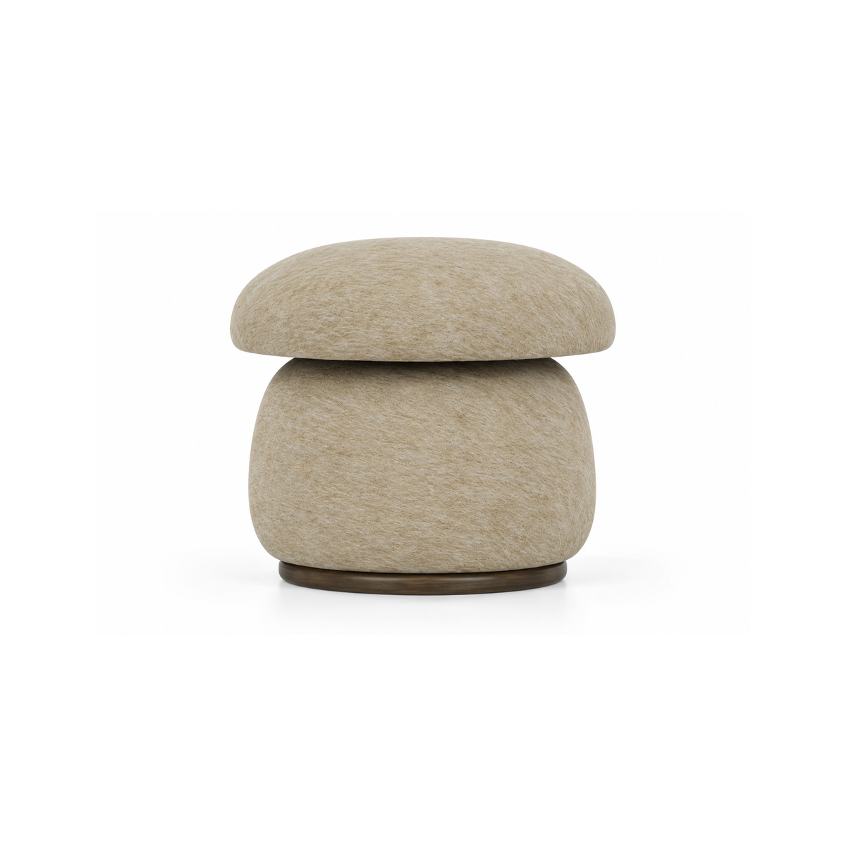 Button Swivel Stool - Cashmere Fawn