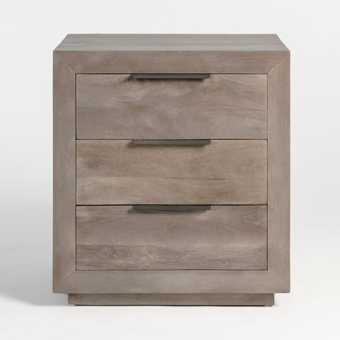 Caulfield Three Drawer Nightstand