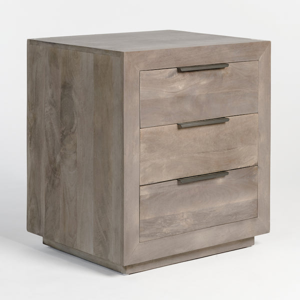 Caulfield Three Drawer Nightstand