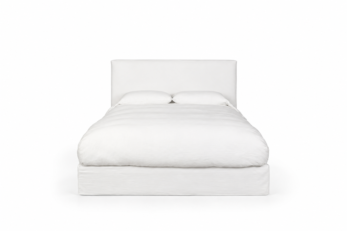April Queen Bed - Logan White