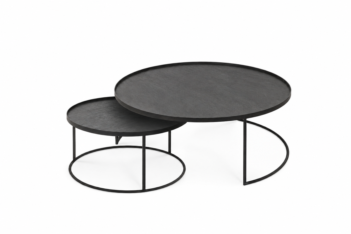 Tray Coffee Table Set - Round