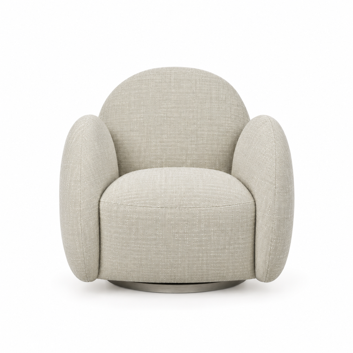 Chloe Club Swivel Glider - Eco Linen II