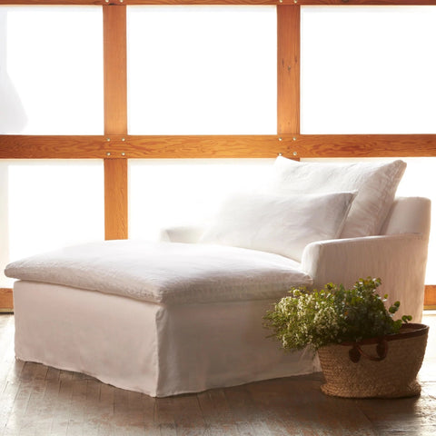 Donato Double Chaise - Otis White