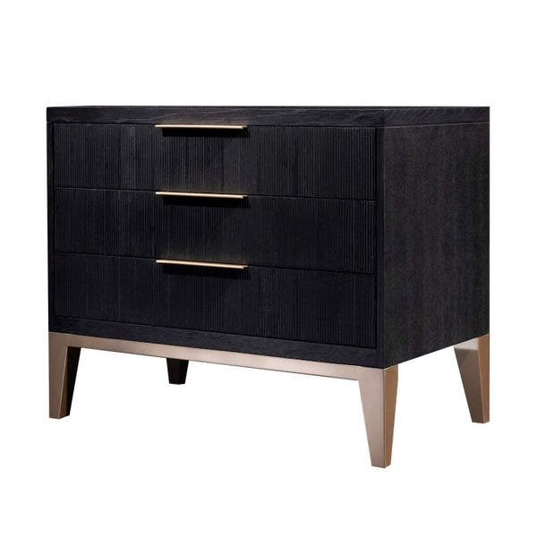 Clara Chest - Onyx/Brass