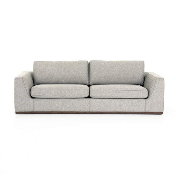 Clayton 98" Sofa - Silver