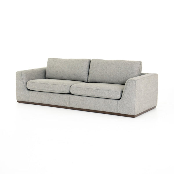 Clayton 98" Sofa - Silver