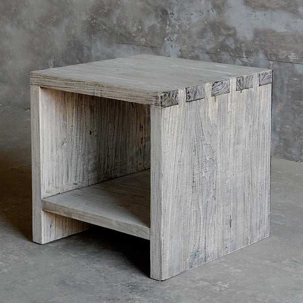 Reclaimed Elm Side Table