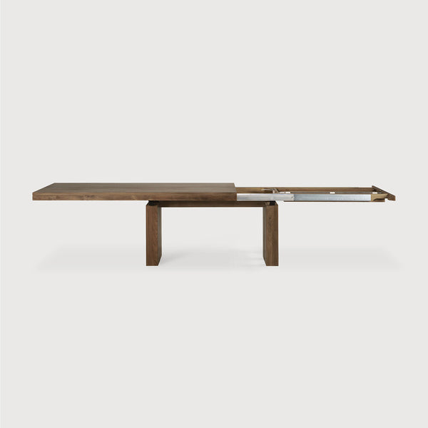 Double Extendable Dining Table - Teak