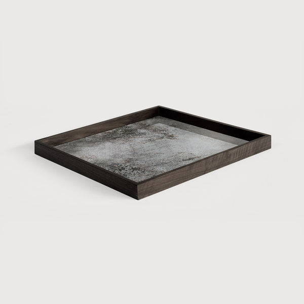 Aged Mirror Tray - Square