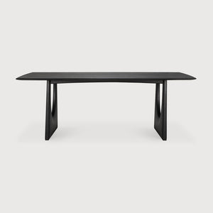 Geometric Dining Table - Oak Black