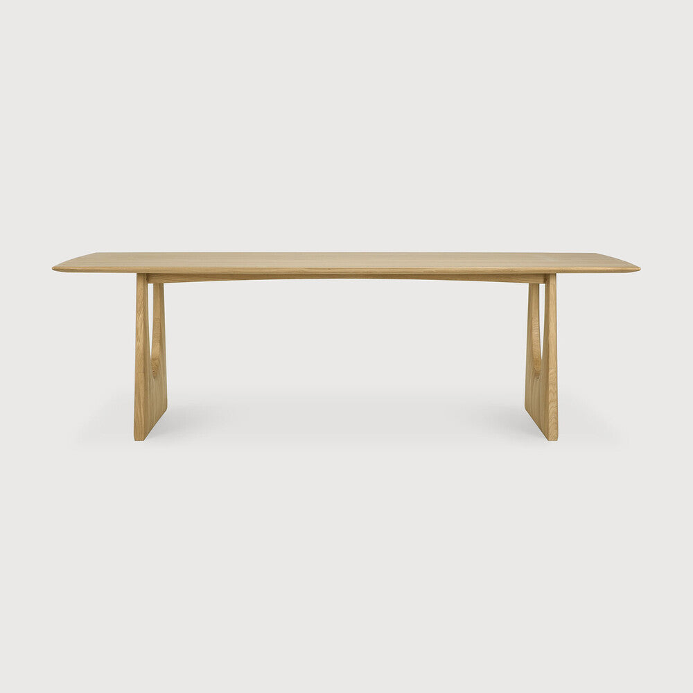 Geometric Dining Table - Oak