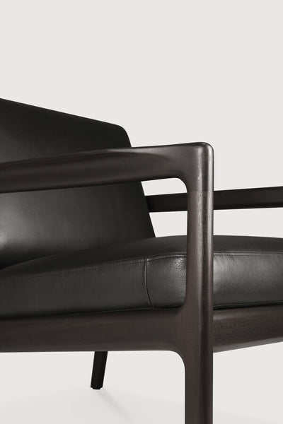 Jack Lounge Chair - Black Leather