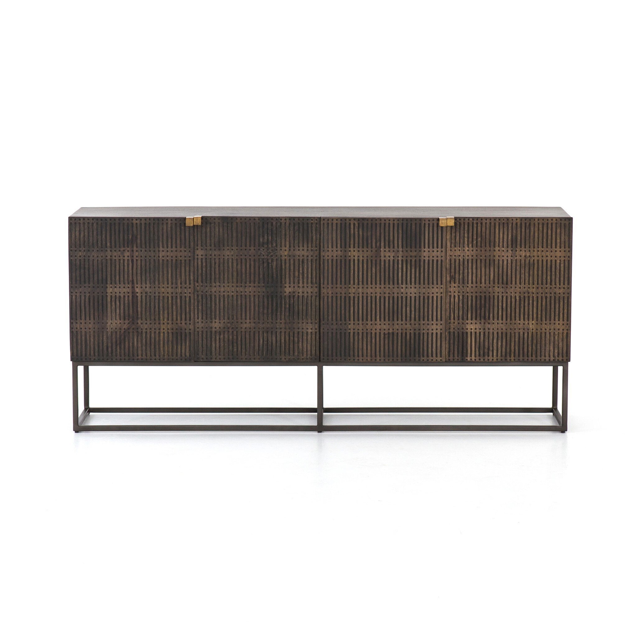 Kirby Sideboard - Carved Vintage Brown