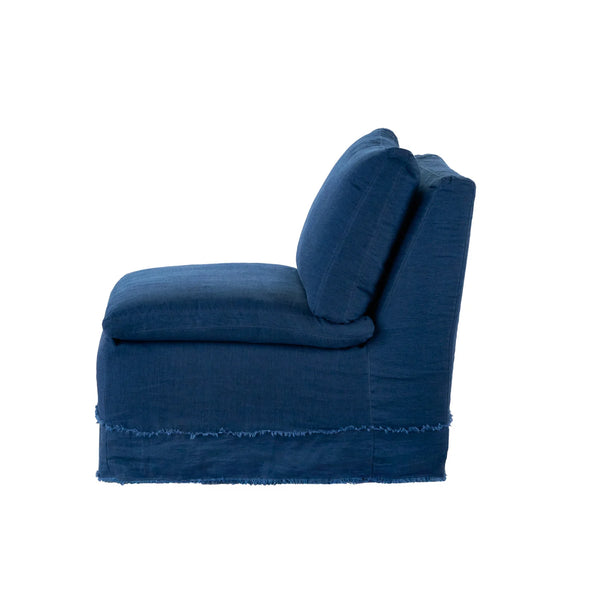 Laguna Armless Swivel Chair - Cassidy Indigo