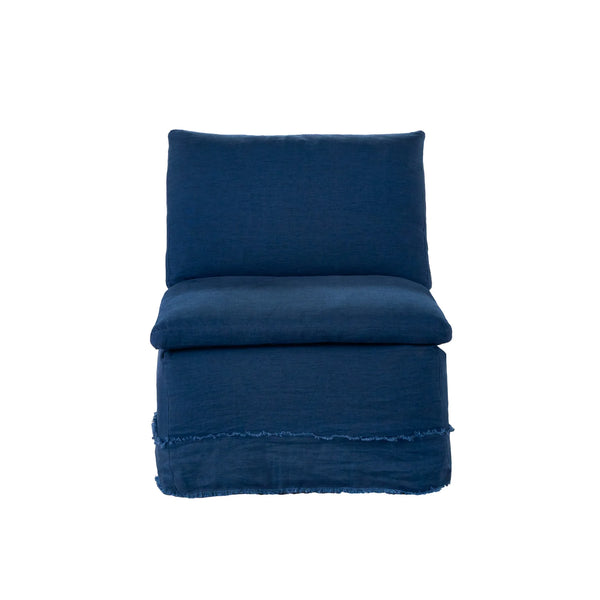 Laguna Armless Swivel Chair - Cassidy Indigo
