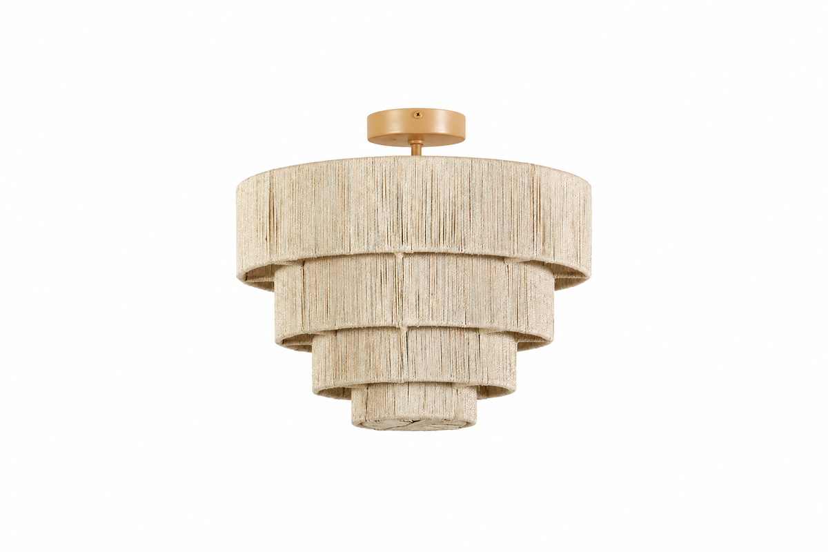 Everly Semi Flush Mount - Natural