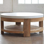 Concrete & Reclaimed Teak Coffee Table *Floor Model*